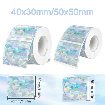 1 Rolle Etikettenaufkleber, Thermoetiketten, wasserfest, 50 x 50 cm, 40 x 30 mm, Klebepapier passend