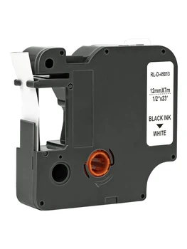45013 Etikettenband Schwarz auf Weiß passend für Dymo D1 45013 Dymo 12mm für Dymo Label Manager 160 280