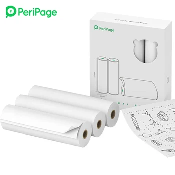 Peripage 107mm/77mm/56mm Thermopapier rolle bpa-freies, nicht klebendes Quittung druckpapier wasserdicht öl