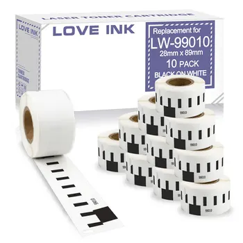 99010 Label Rolle Thermische Papier 28mm * 89mm 130 stücke Etiketten passend für Dymo LabelWriter (10 Stück)
