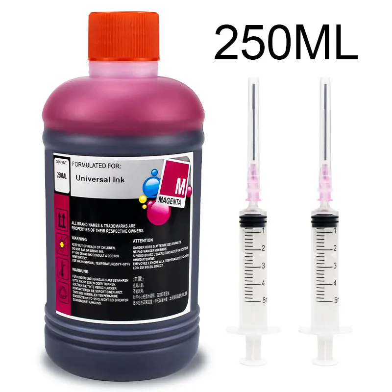 Drucker Universal Dye Tinte Flasche passend für HP 301 302 304 305 21 350 Für Epson L100 L200 L392 Für Canon