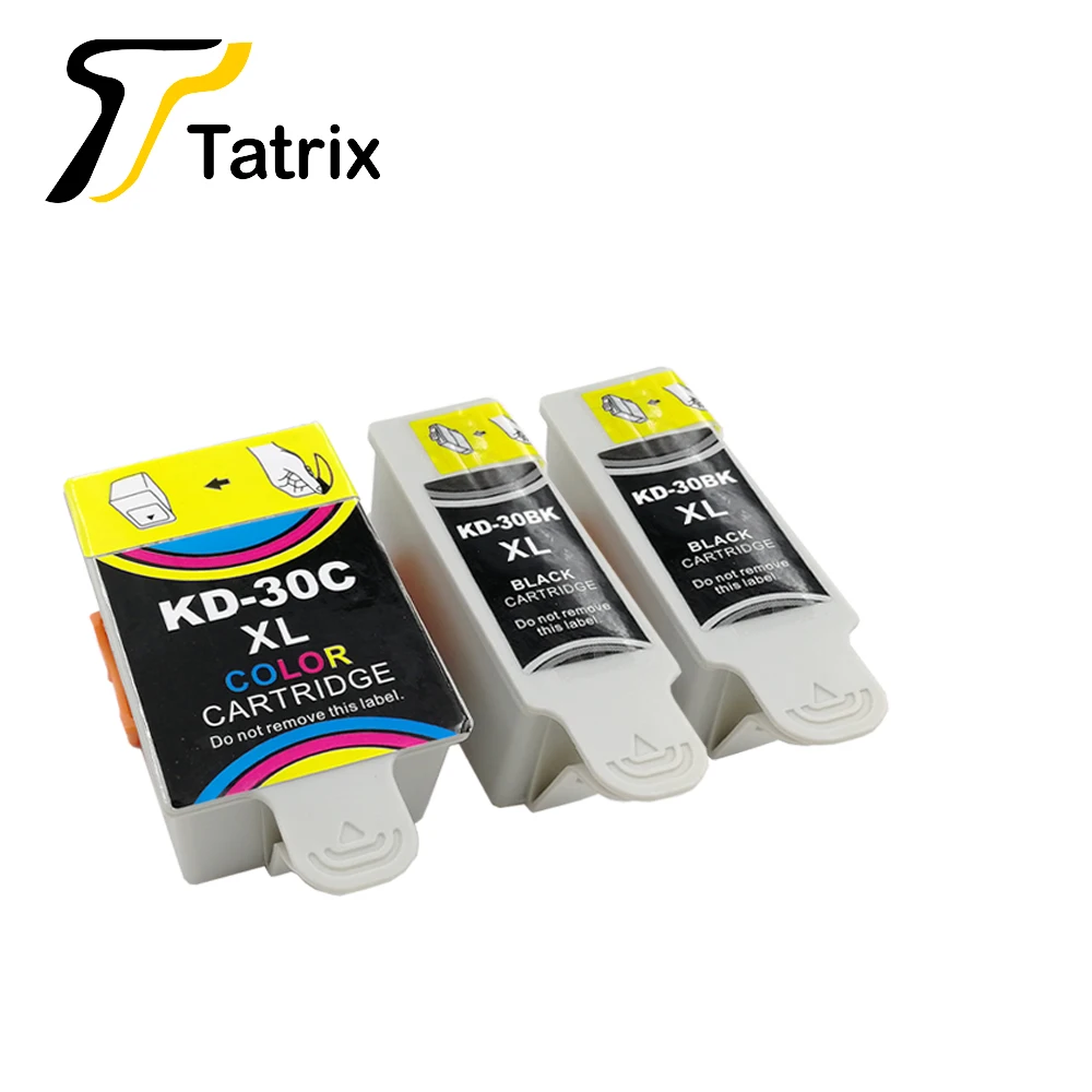 Tatrix Kodak 30 XL 30XL Premium Farbe Schwarz Kompatible Tintenpatrone – Bild 3