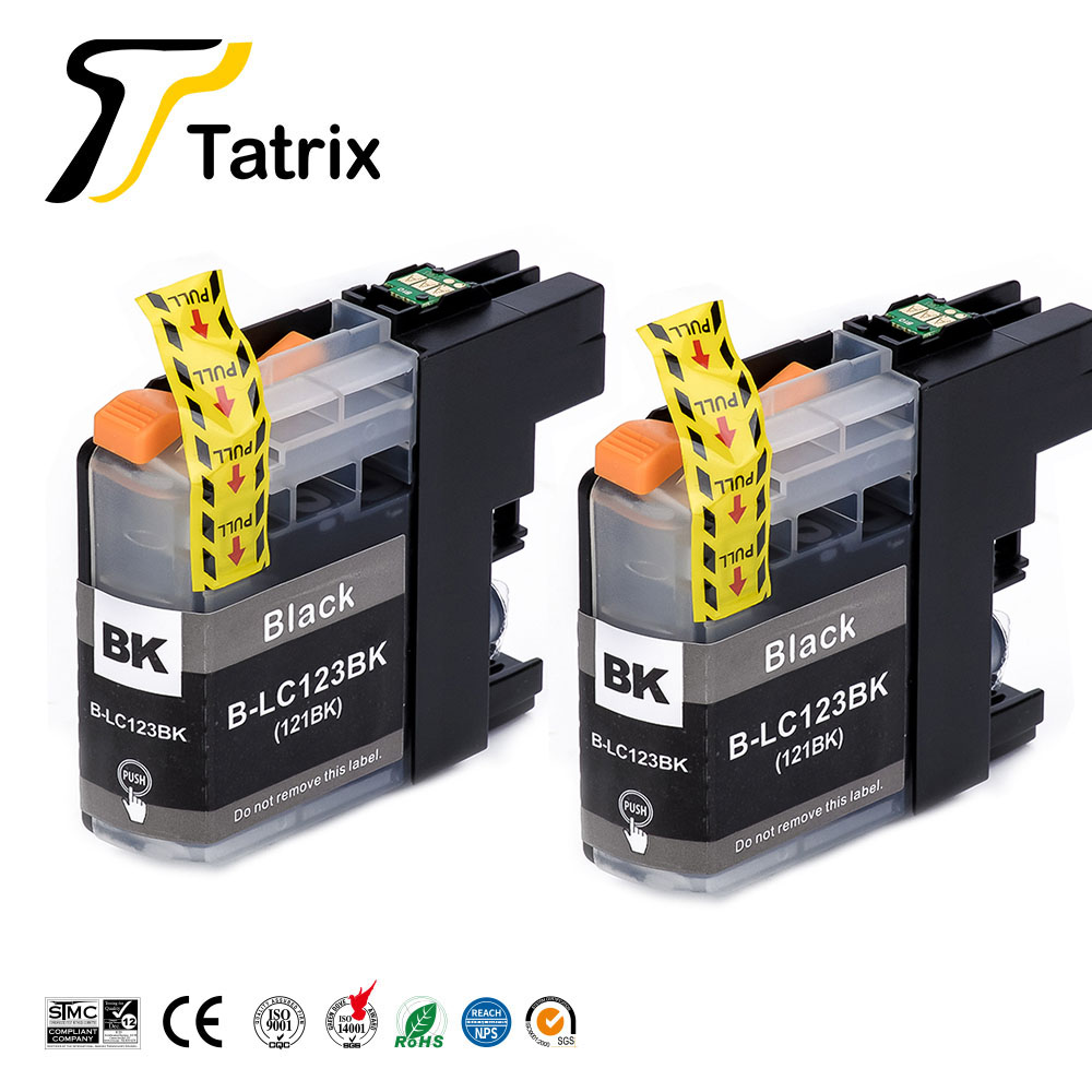 Brother LC123 Tinte Patrone passend für MFC-J4510DW MFC-J4610DW Drucker Tinte Patrone LC121 MFC-J4410DW