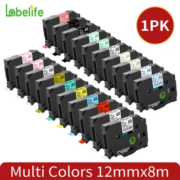 Laminiertes Etikettenband, 12 mm, passend für TZE-Band TZe-231 TZe-631 für Brother P-Touch H110 D210 H200