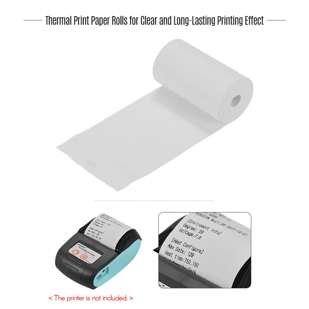 20 Rollen Thermopapier rollen 57*30mm Drucker papier Registrier kassen – Bild 5