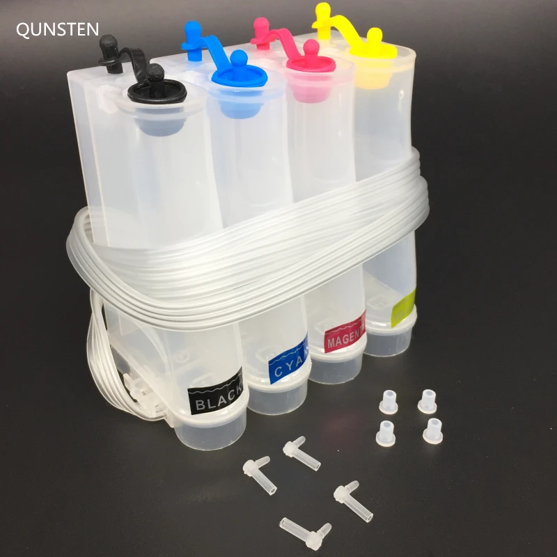 4 Farbe 85 ML DIY Kontinuierliches Tintenversorgungssystem Äußerer Tintentank Universal CISS Nachfüllset