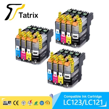 Brother LC123 Tinte Patrone passend für MFC-J4510DW MFC-J4610DW Drucker Tinte Patrone LC121 MFC-J4410DW