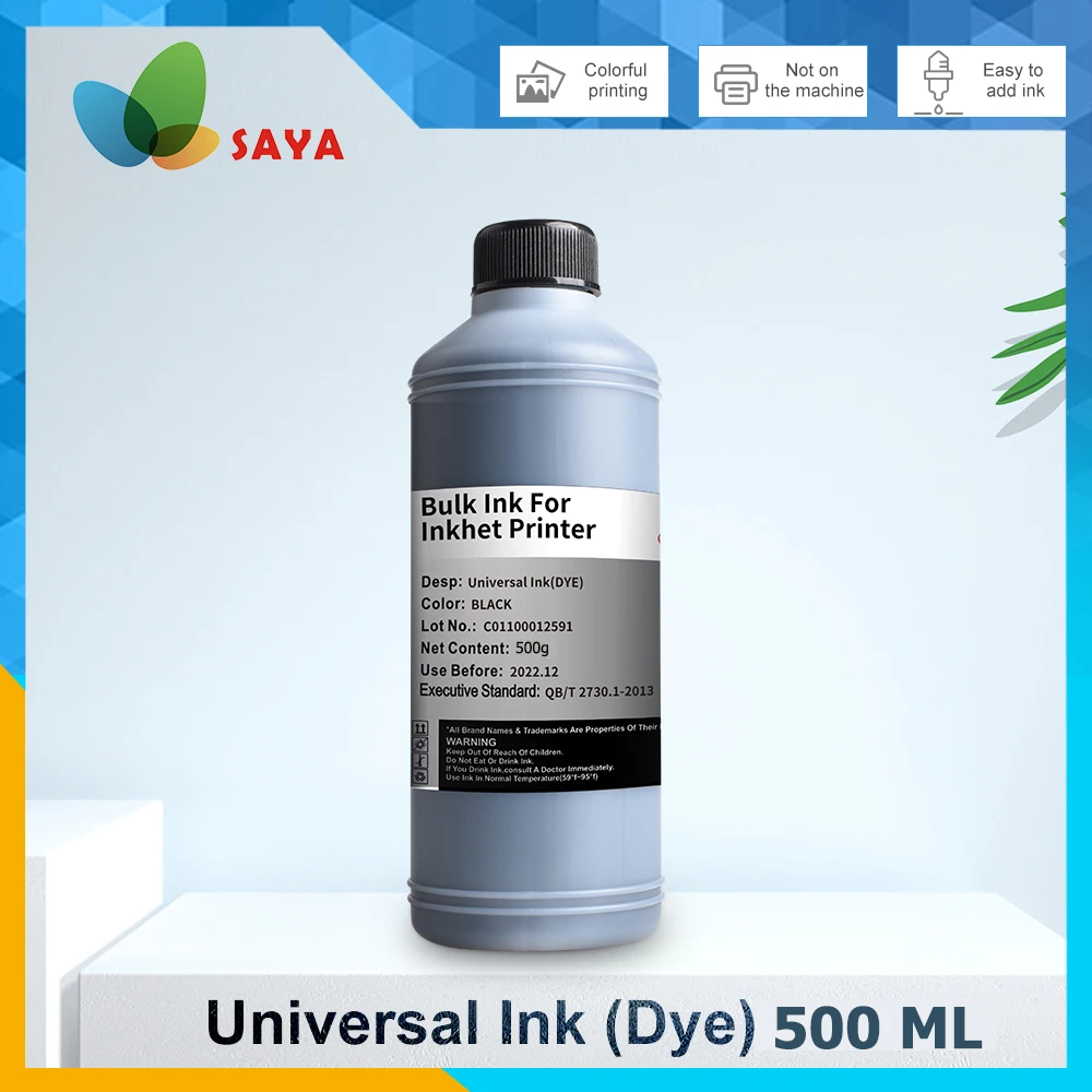 500ML Universal Nachfüll-Tintenset passend für Epson für Canon für HP für Brother Tintenstrahldrucker CISS