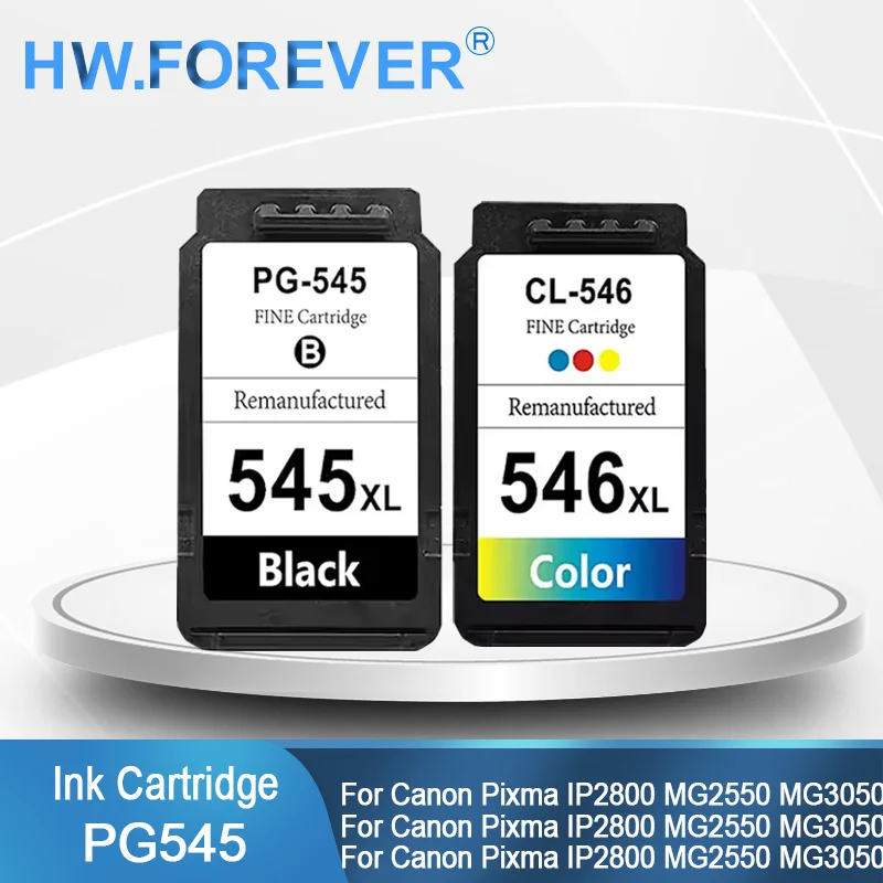 PG545 CL546 545XL 546XL Kompatible Tintenpatrone passend für Canon Pixma IP2800 MG2550 MG3050 MX495 Drucker