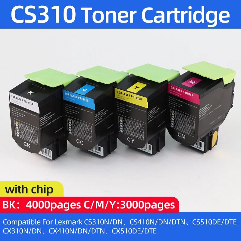CS310 CS410 CS510 Tonerkartusche passend für Lexmark CS310n CS310dn CX310 CS410n CS410dn 410dnt CX410 CS510de