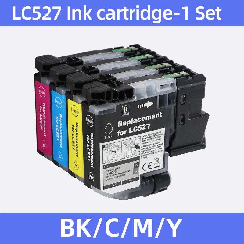 LC527XL LC527 LC-527 527XL LC-527XL Tintenpatrone passend für Brother MFC-J4550DW MFC-J4350DW 4550 (4 Stück)