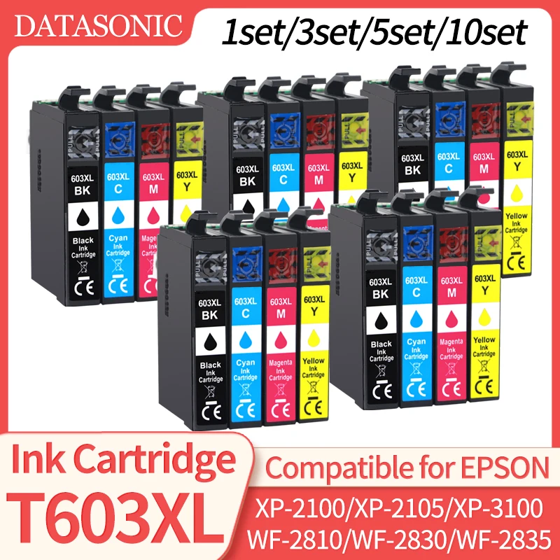 603XL T603 Kompatible Tinte Patrone 603 E603 passend für Epson XP 2100 2105 3100 3105 4100 4105 WF-2810 2830
