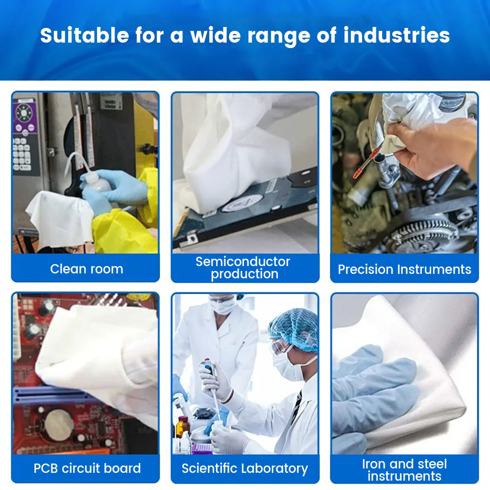 3009-Industrie-Reinraumwischer, staubfreies Tuch, Vliesstoff – Bild 6