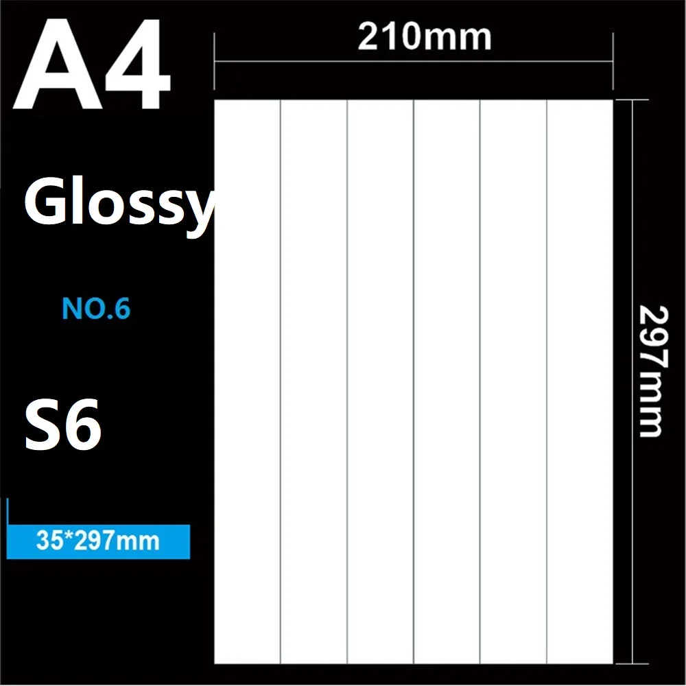10 Blatt, Gestanzte Aufkleberbögen A4 Glänzendes Papier – Bild 6