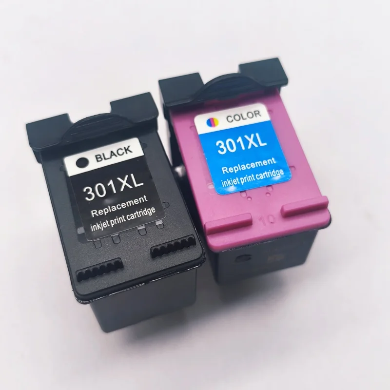 2 schwarze 2-Farben-Tintenpatronen 301 XL 301XL passend für HP Deskjet – Bild 6
