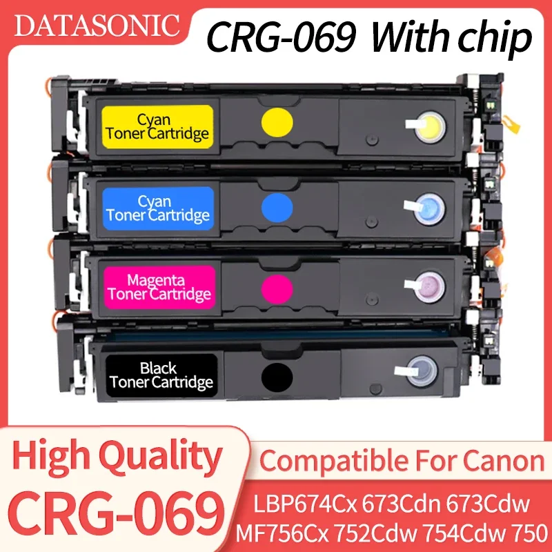 (Mit Chip) CRG-069 CRG069 069 Tonerkartusche passend für CANON LBP674Cx LBP673Cdn LBP673Cdw MF756Cx MF752Cdw