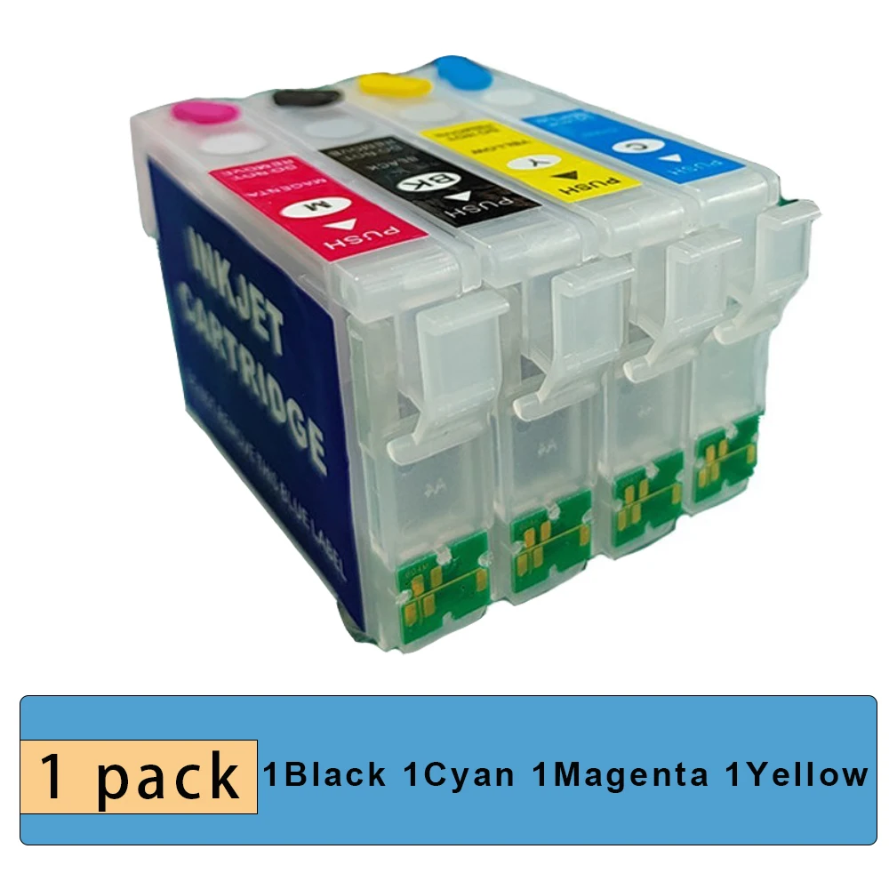 T604 604XL Nachfülltintenpatrone mit Chip passend für Epson XP2200 XP2205 XP3200 XP3205 XP4200 (4 Stück)
