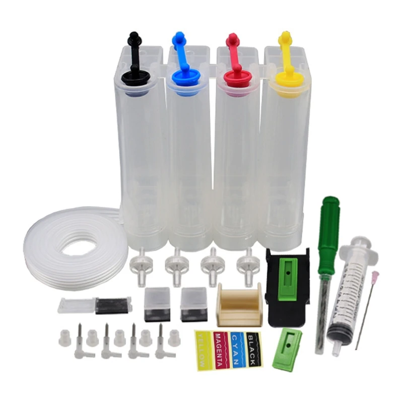 4-Farben-Kontinuierliches Tintenversorgungssystem, externes Flaschen-Pipeline-Kit