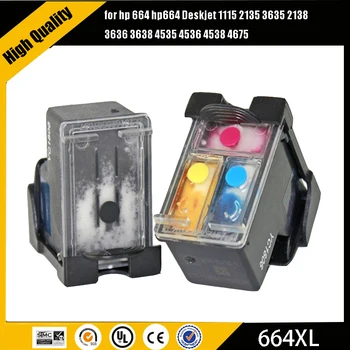 Einkshop 664XL Nachfüllset Ersatz-Tintenpatrone passend für HP 664 664 Deskjet 1115 2135 3635 2138 3636 3638