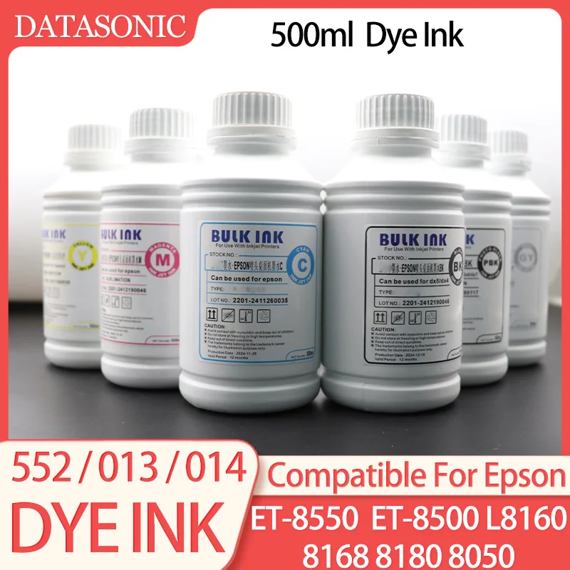 552 T552 011 012 013 014 114 115 Kompatible Massen-Nachfülltinte passend für Epson EcoTank Drucker ET-8550