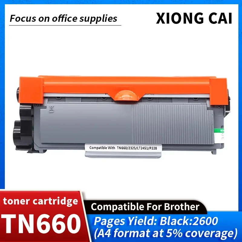 TN660 TN2320 Tonerkartusche passend für Brother HL-L2300D 2365DW 2340DW 2320D 2360DW 2380DW 2360DN Drucker