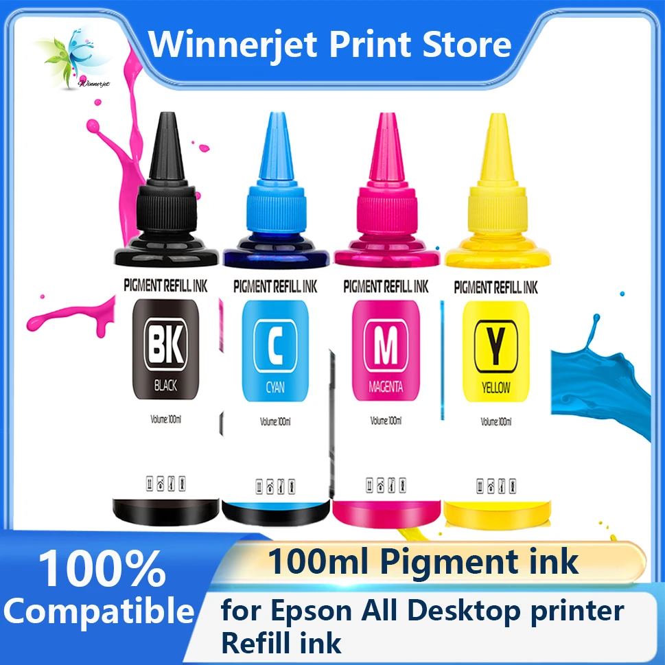 100ml Pigmenttinte passend für Desktop-Drucker, Nachfülltinte für Epson Alle Desktop-Drucker