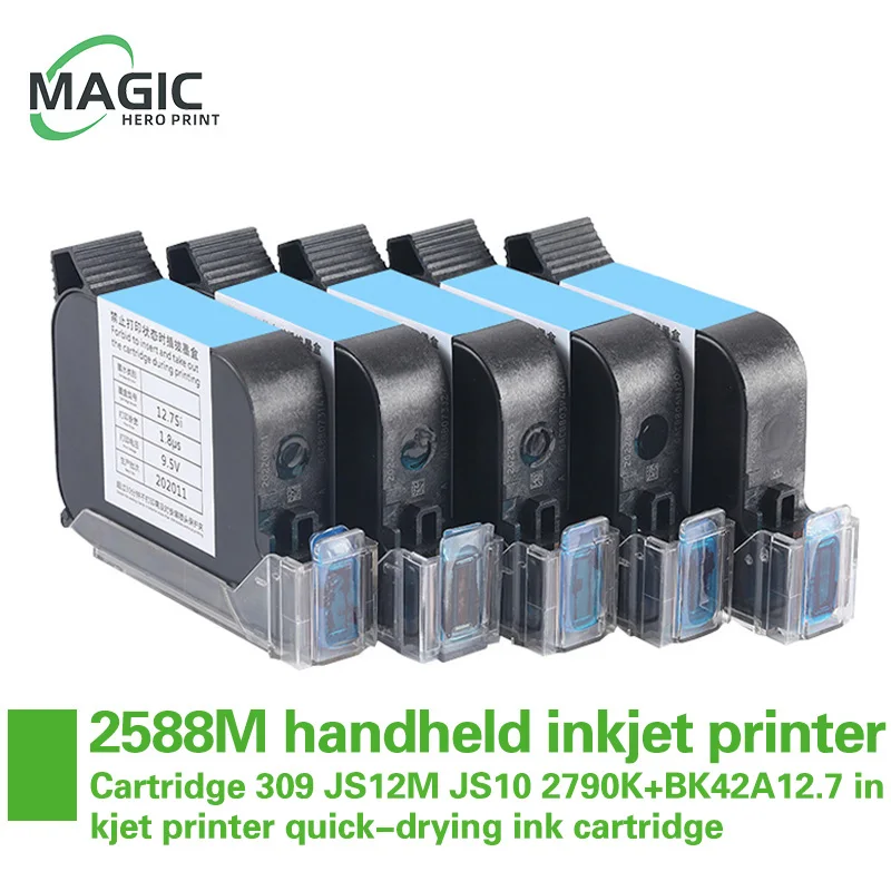12,7 mm RP2588 + 2588 M Handheld-Tintenstrahldruckerpatrone 309 JS12M JS10 2790 K + BK42A12,7 schnell