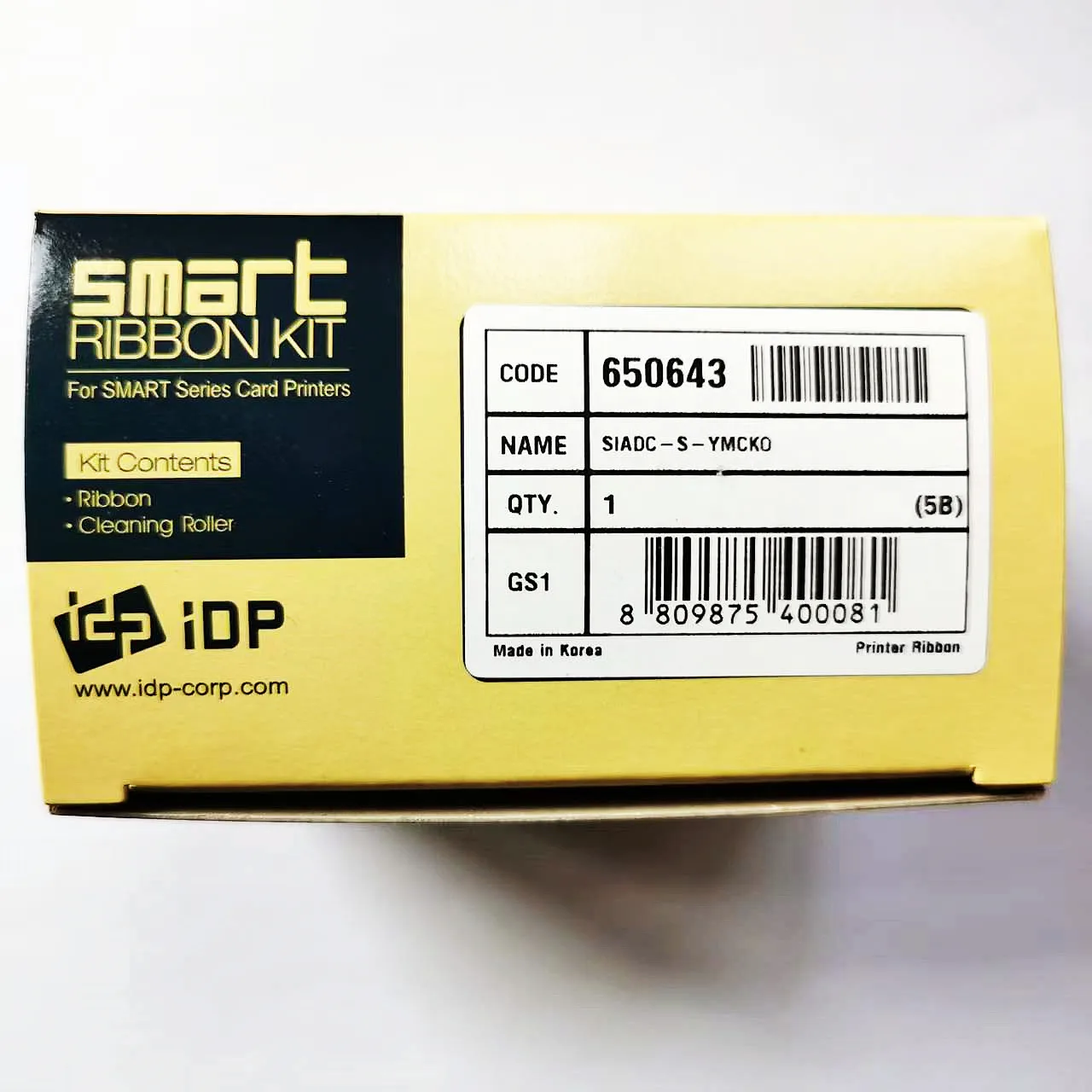 IDP Smart 650634 Farbband 250 Drucke 650643 Druckerband passend für IDP Smart-30S 30D 50S 50D 50L