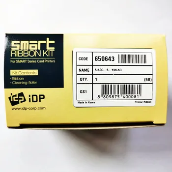 IDP Smart 650634 Farbband 250 Drucke 650643 Druckerband passend für IDP Smart-30S 30D 50S 50D 50L