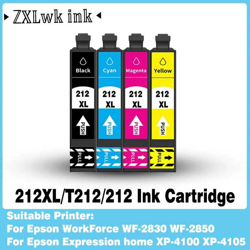 212 212XL T212 Tintenpatrone 212xl 212 passend für Epson Workforce WF-2830 WF-2850 Expression Home XP-4100