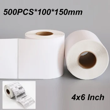100*150mm Thermische Versand Etiketten 10 x 15 cm passend für DHL UPS FedEx Selbst-klebe Aufkleber (500 Stück)