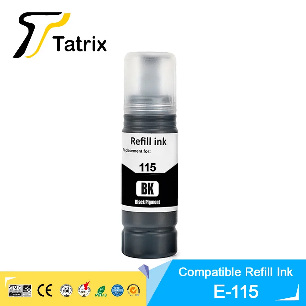 Tatrix 115 T07J Kompatible Farbige Wasserbasierte Nachfüllflasche Großpackung Tinte T115 115 Drucktinte