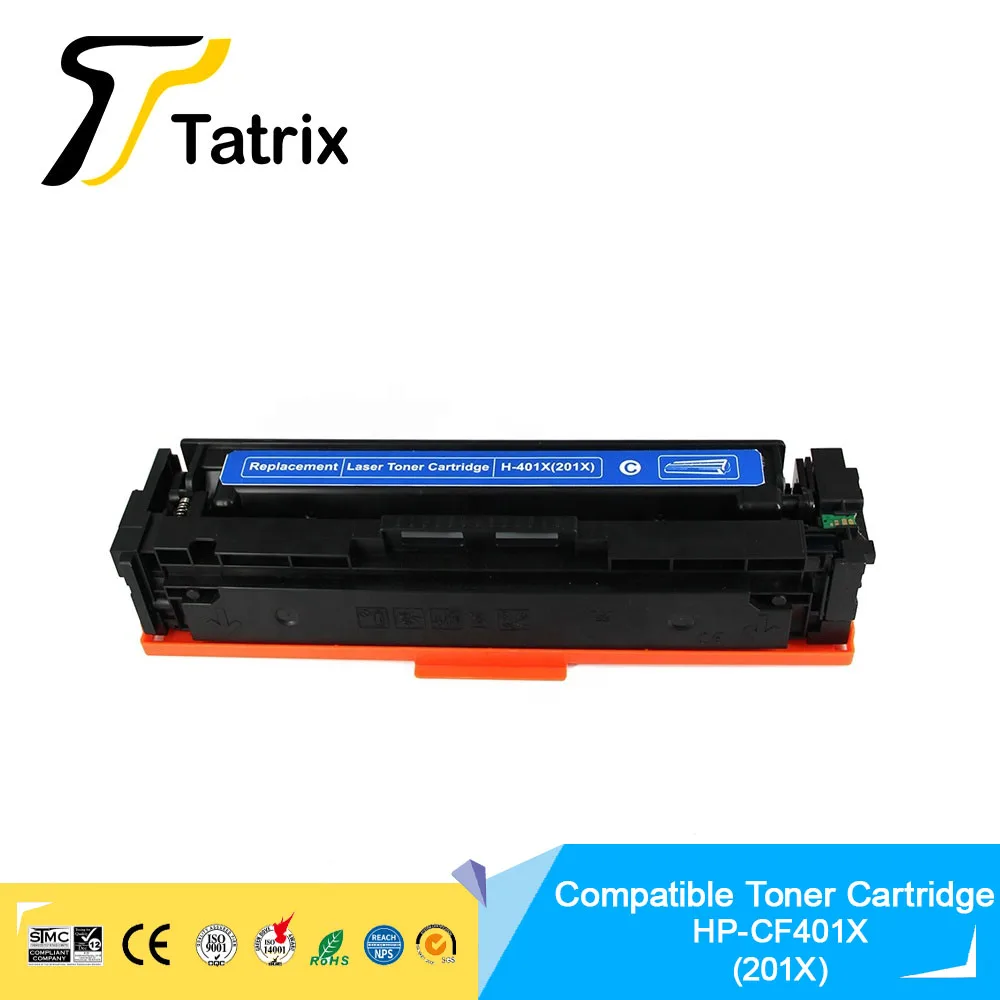 Tatrix Premium Laser Farbe Toner Patrone CF400X CF401X CF402X CF403X 201X passend für HP M252dn/ 252n/MFP