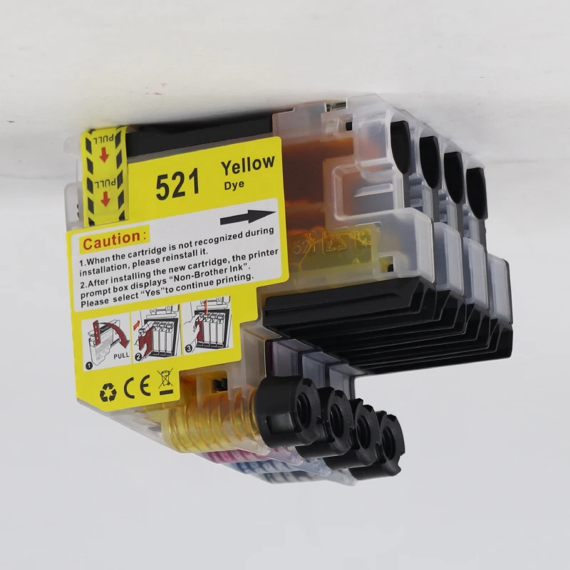 4color LC521 LC-521 LC 521 Tintenpatrone passend für Brother DCP – Bild 4