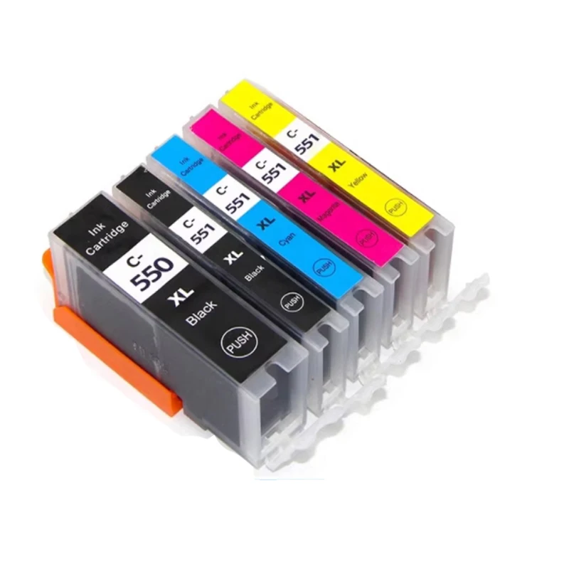 Vilaxh PGI550 CLI551 PGI 550 CLI 551 Tintenpatronen passend für Canon Pixma MG 5450 5550 6350 6450 7150 8750