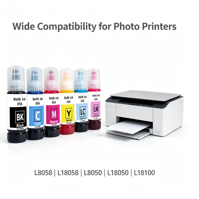 Passend für Epson 056 Tintenflasche 056 Nachfülltinte für Epson L8058 – Bild 6