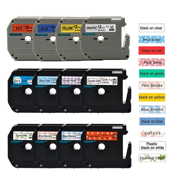 12 mm M-Band MK231, passend für MK-231 M-K231 MK431 MK131 MK531 MK631 Etikettenband für Brother P Touch PT70
