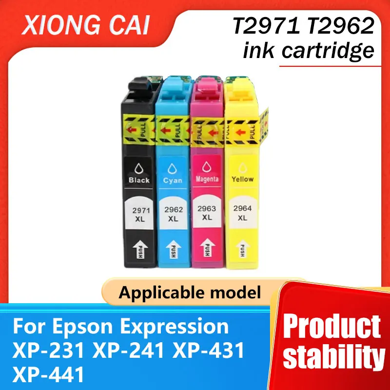 T29XL Tintenpatronen passend für Epson Expression XP-231 XP-241 XP-431 XP-441 Drucker T2971 T2961 T2963 T2964