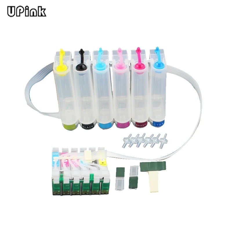 Leeres CISS-Tintenversorgungssystem passend für Epson Stylus Photo 1400 1500 W P50 Artisan 1430 PX650 PX660