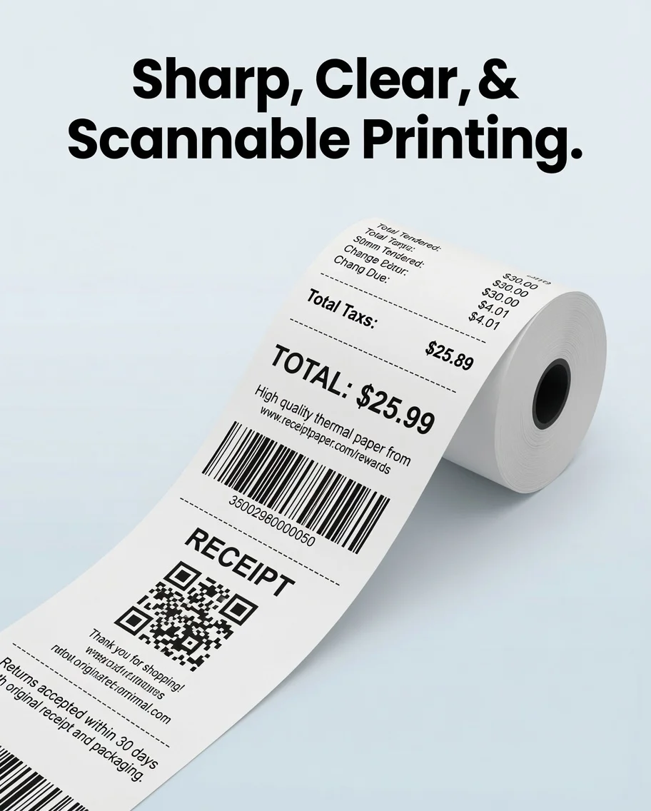 80mm X 50mm Thermopapierrollen BPA-freies Kassenpapier – Bild 5