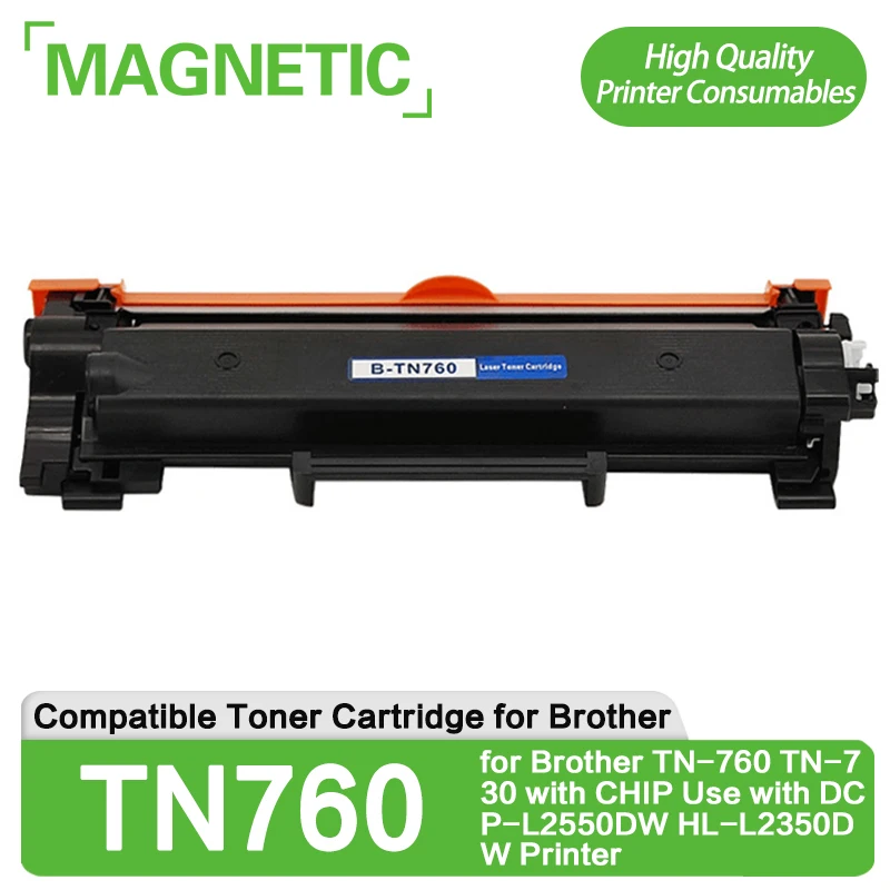 TN760 TN730 kompatible Tonerkartusche passend für Brother TN-760 TN-730 mit CHIP. Verwendung mit DCP-L2550DW