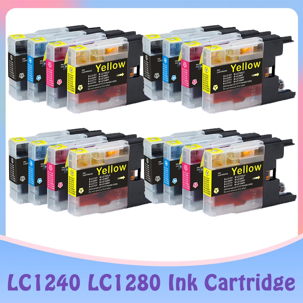 Passend für Brother LC1280 LC-1280 XL LC1240 LC-1240 XL LC-1220XL Tinte Patrone für DCP-J525W DCP-925DW