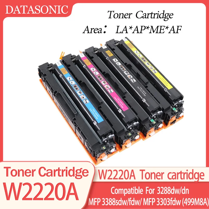 222A Tonerkartusche Ersatz passend für HP 222A W2220A W2221A W2223A W2222A für HP Color Laserjet 3388sdw
