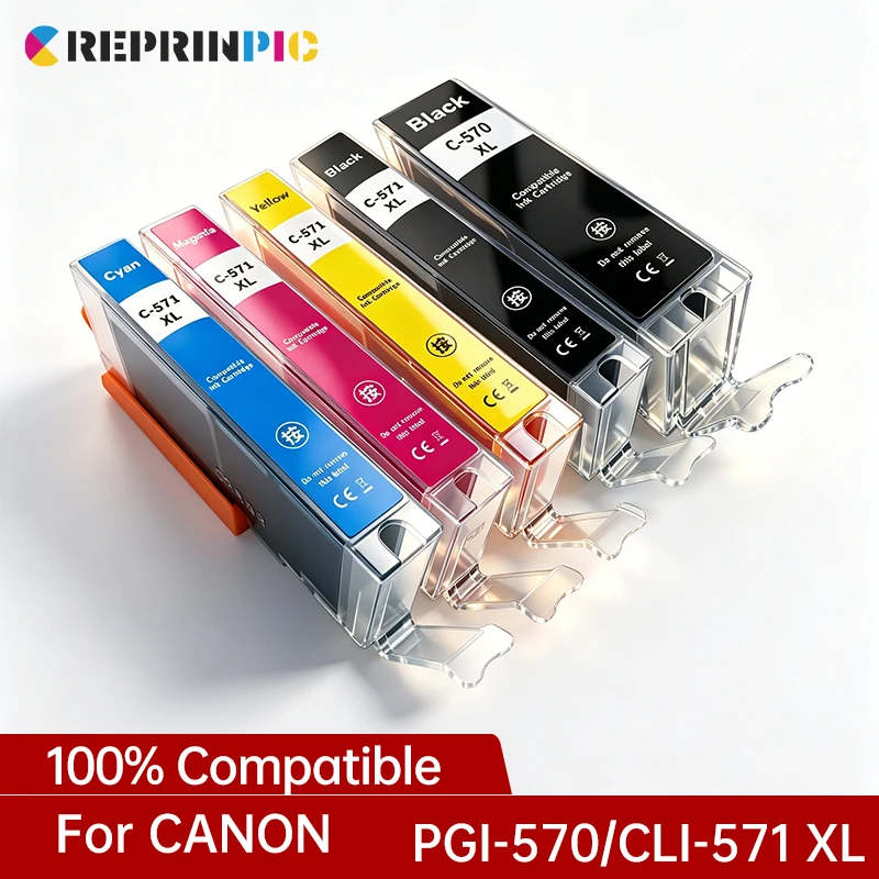 PGI-570 XL CLI 571 PGI 570 XL Tintenpatrone passend für Canon Pixma MG5750 MG5751 MG5752 MG5753 MG6850 TS5050
