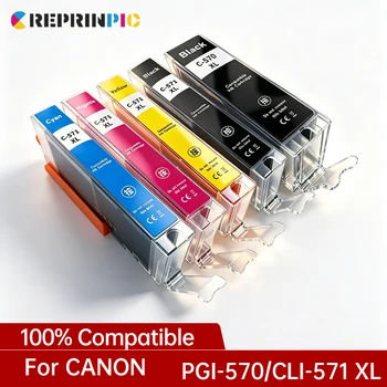 PGI-570 XL CLI 571 PGI 570 XL Tintenpatrone passend für Canon Pixma MG5750 MG5751 MG5752 MG5753 MG6850 TS5050