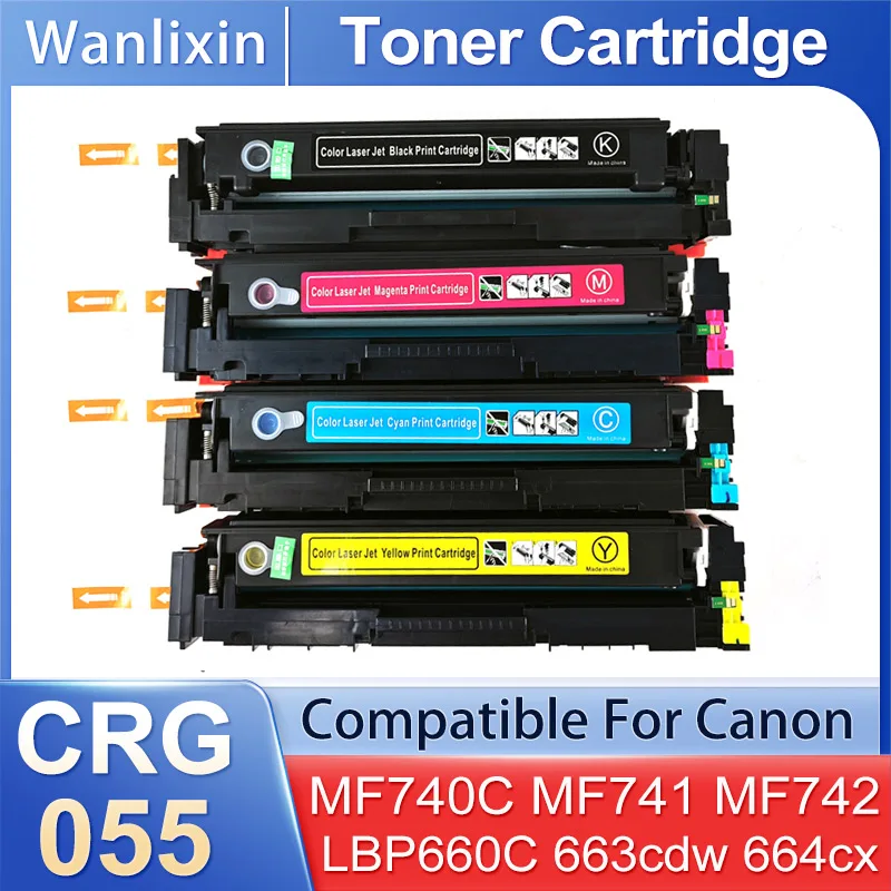 Mit Chip CRG055 CRG-055 Tonerkartusche passend für Canon MF740C MF741cdw MF742cdw MF743cdw MF744cdw MF746cx