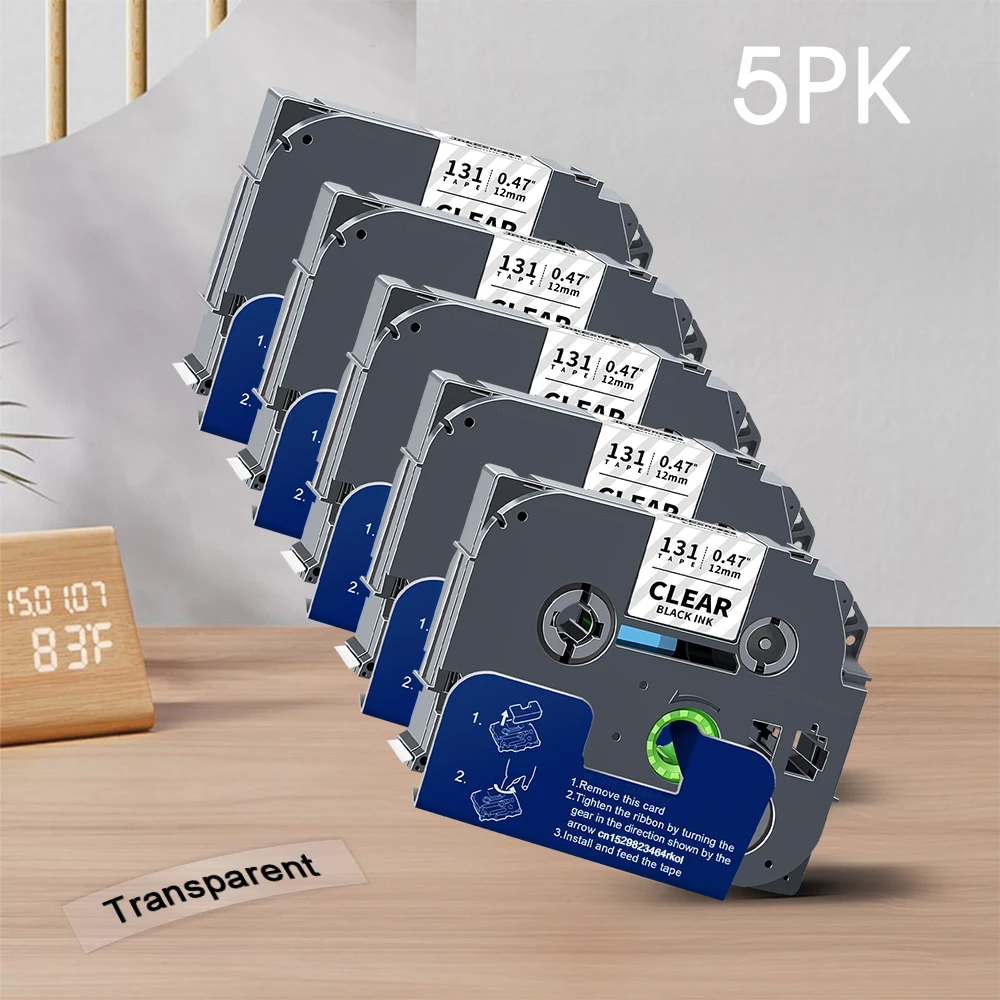 Farbband passend für Brother Etikettenband 12 mm Brother tze Tape tze-231 tze131 tze631 Kompatibles Brother