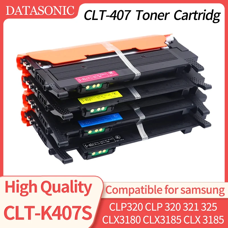 DAT CLT-K407S 407 Tonerkartusche passend für Samsung CLP 320 321 325 CLX3180 CLX3185 CLX 3185 3180 CLT407S