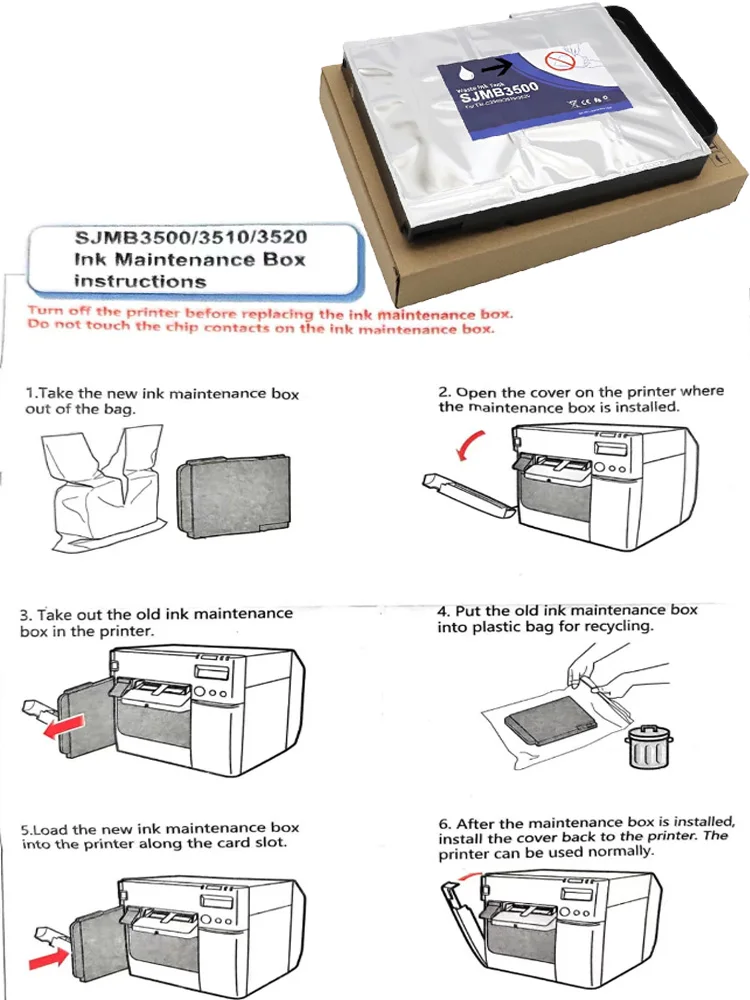 SJMB3500 Wartungsbox C33S020580 Resttintenbehälter passend für Epson – Bild 2