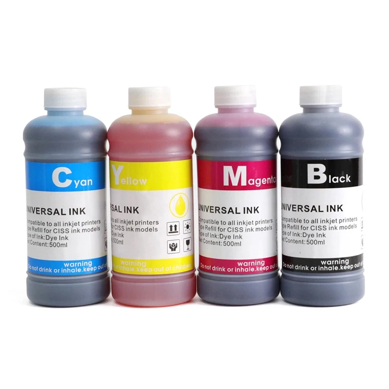 500 ml Desktop-Drucker Universal-Nachfüll-Farbstoff-Tinten-Set – Bild 4